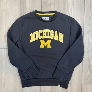 Michigan Wolverines Crewneck Sweatshirt Mens Medium Colosseum Athletics NCAA